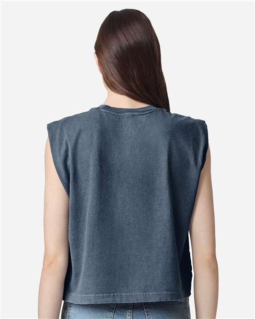 American Apparel Women's Heavyweight Cotton Garment-Dyed Muscle Tee - Image 37