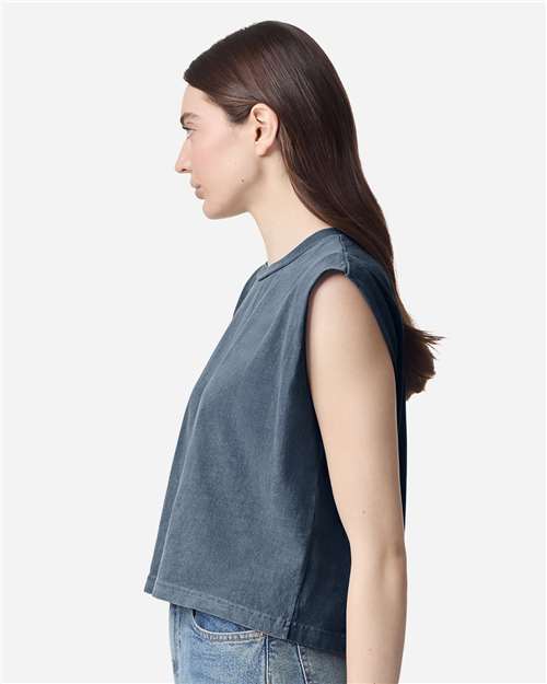 American Apparel Women's Heavyweight Cotton Garment-Dyed Muscle Tee - Image 36