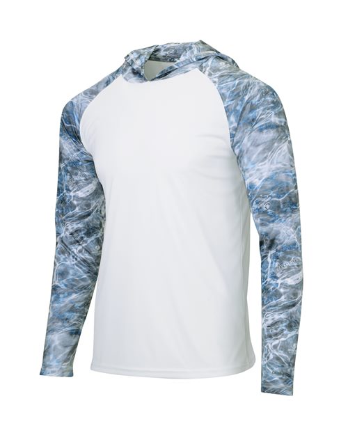 Paragon Men's Biloxi Performance Colorblocked Hooded Long Sleeve T-Shirt - Image 25