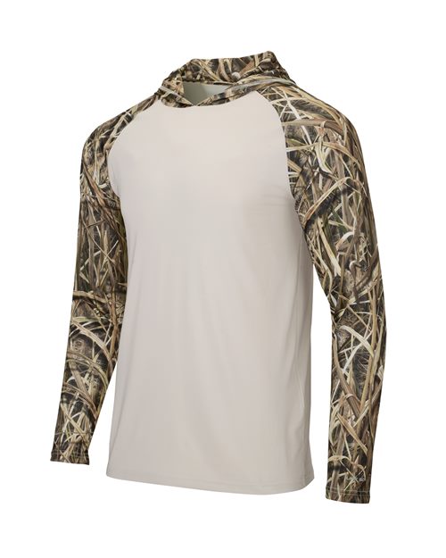 Paragon Men's Biloxi Performance Colorblocked Hooded Long Sleeve T-Shirt - Image 19