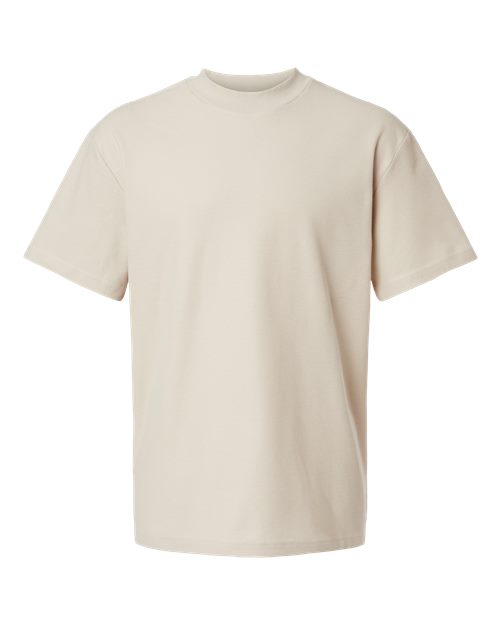American Apparel Unisex Pique Mockneck Tee - Image 4