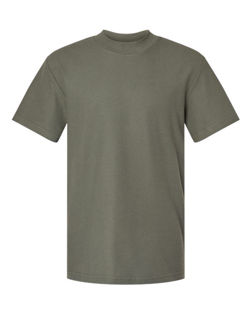 American Apparel Unisex Pique Mockneck Tee - Image 6
