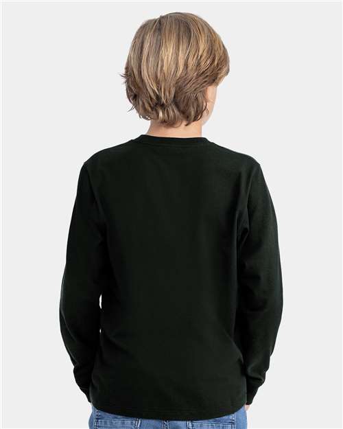 Next Level Youth Cotton Long Sleeve T-Shirt - Image 7
