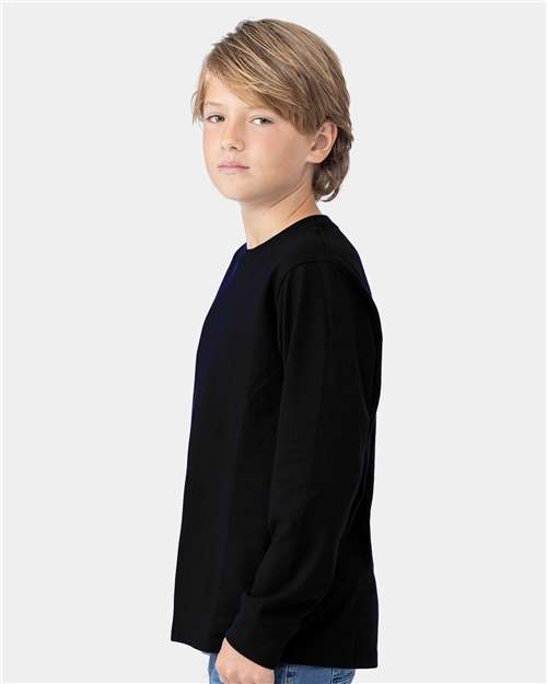 Next Level Youth Cotton Long Sleeve T-Shirt - Image 6