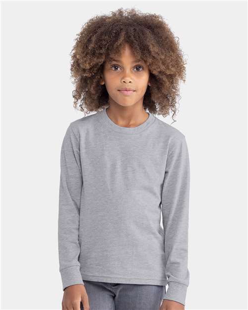 Next Level Youth Cotton Long Sleeve T-Shirt - Image 11