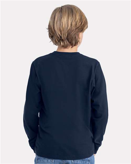 Next Level Youth Cotton Long Sleeve T-Shirt - Image 19