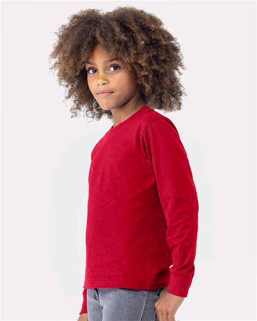 Next Level Youth Cotton Long Sleeve T-Shirt - Image 23