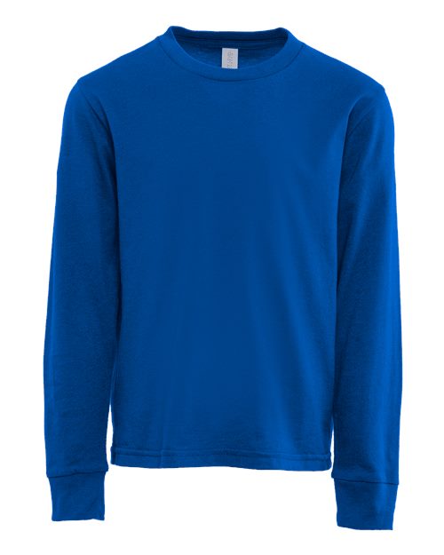 Next Level Youth Cotton Long Sleeve T-Shirt - Image 25