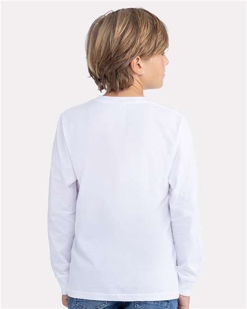 Next Level Youth Cotton Long Sleeve T-Shirt - Image 35