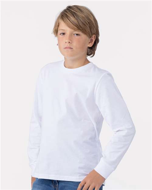 Next Level Youth Cotton Long Sleeve T-Shirt - Image 34