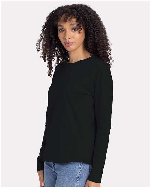 Next Level Women's Cotton Relaxed Long Sleeve T-Shirt - Image 6