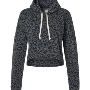 J. America Women's Crop Hooded Sweatshirt