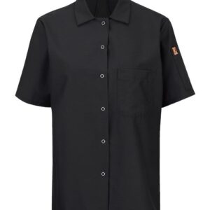 Chef Designs Women's Mimix™ Short Sleeve Cook Shirt with OilBlok