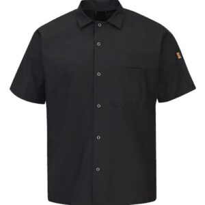 Chef Designs Mimix™ Short Sleeve Cook Shirt with OilBlok