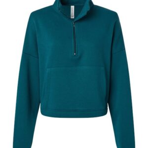BELLA + CANVAS Women’s Sponge Fleece Half Zip Pullover