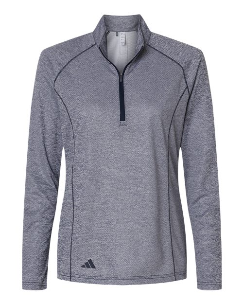 Adidas Women's Space Dyed Quarter-Zip Pullover - Image 3