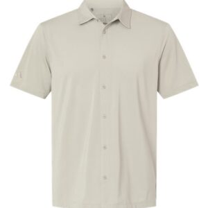 Adidas Men's Full Button Down Short Sleeve Shirt