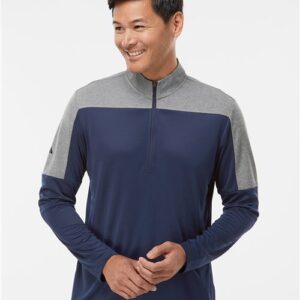 Adidas Men's Ultimate365 Lightweight Colorblocked Quarter-Zip Pullover