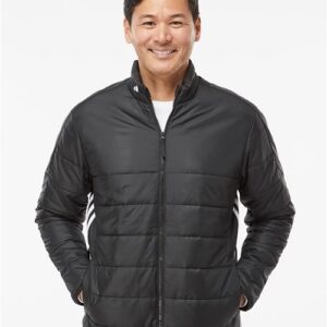 Adidas Men's 3-Stripes Puffer Full-Zip Jacket