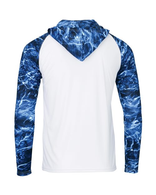 Paragon Men's Biloxi Performance Colorblocked Hooded Long Sleeve T-Shirt - Image 9