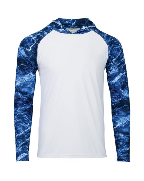 Paragon Men's Biloxi Performance Colorblocked Hooded Long Sleeve T-Shirt - Image 8