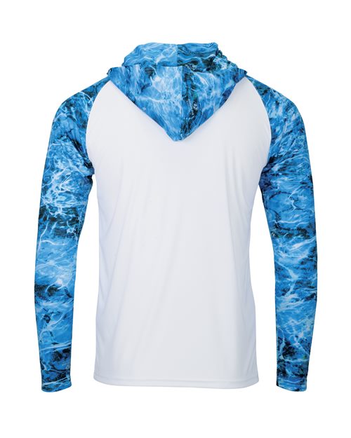 Paragon Men's Biloxi Performance Colorblocked Hooded Long Sleeve T-Shirt - Image 12
