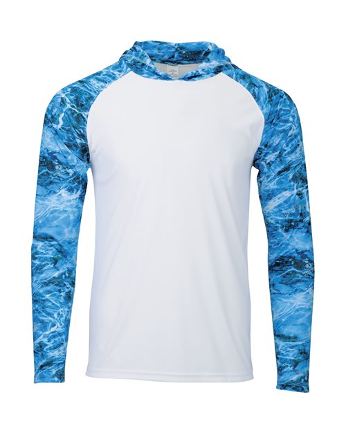 Paragon Men's Biloxi Performance Colorblocked Hooded Long Sleeve T-Shirt - Image 11