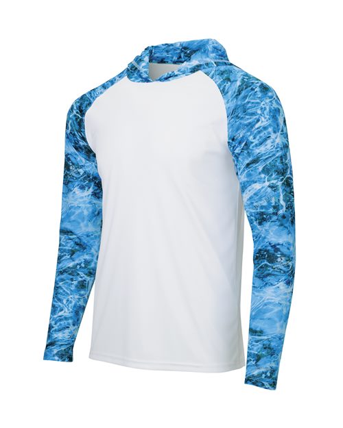 Paragon Men's Biloxi Performance Colorblocked Hooded Long Sleeve T-Shirt - Image 13