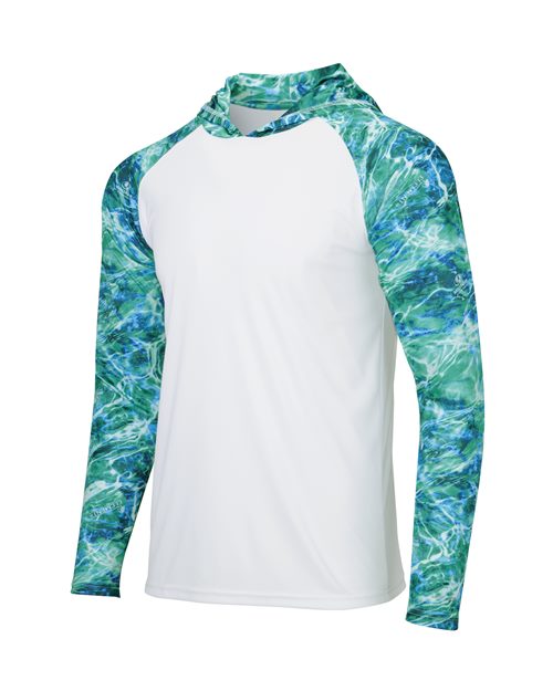Paragon Men's Biloxi Performance Colorblocked Hooded Long Sleeve T-Shirt - Image 16