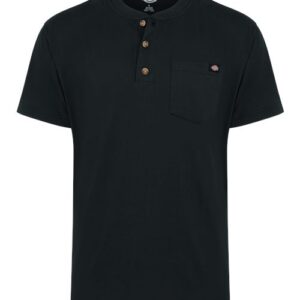 Dickies Men's Heavyweight Traditional Short Sleeve Henley