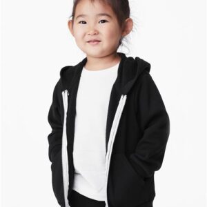 BELLA + CANVAS 3739T - Toddler Sponge Fleece Full-Zip Hoodie Sweatshirt