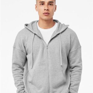 BELLA + CANVAS 3759 - Unisex Sponge Fleece DTM Full-Zip Hoodie Sweatshirt