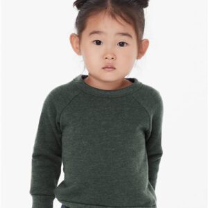 BELLA + CANVAS 3901T - Toddler Sponge Fleece Raglan Crewneck Sweatshirt