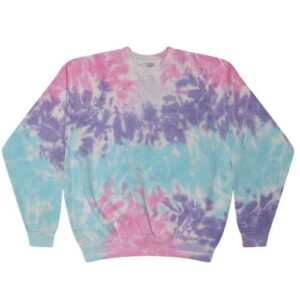 Colortone Unisex Tie-Dyed Fleece Crewneck Sweatshirt