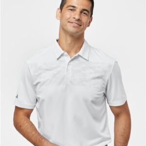 Adidas Men's Camo Chest Print Polo