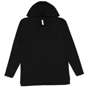 LAT Unisex Fine Jersey Hooded Long Sleeve Raglan T-Shirt