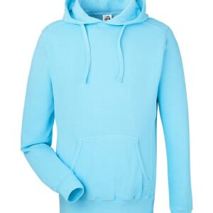 J. America Unisex Pigment-Dyed Fleece Hooded Sweatshirt