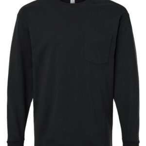 American Apparel Unisex Super Heavyweight Long Sleeve Pocket Tee