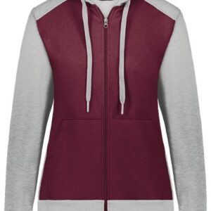 Augusta Sportswear 6901 - Women's Eco Revive™ Three-Season Triblend Fleece Full-Zip Hooded Sweatshirt