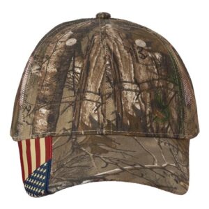 Kati Camo Woven USA Flag Mesh Cap