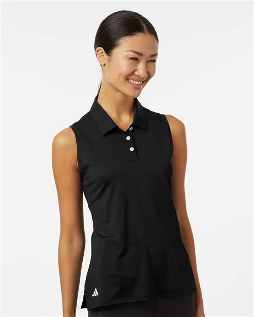 Adidas Women's Ottoman Sleeveless Polo - Image 5