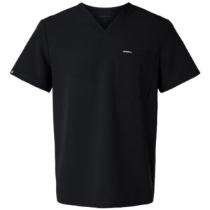 Jaanuu Men's Holmes Everyday 1-Pocket Scrub V-Neck Top