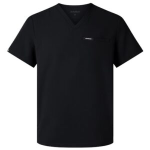 Jaanuu Men's Platt 3-Pocket Scrub V-Neck Top