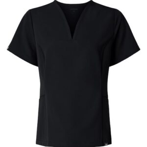Jaanuu Women's Calix Fit & Flare Scrub V-Neck Top