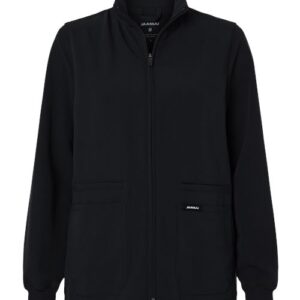 Jaanuu Women's Ceri Essential Full-Zip 6-Pocket Scrub Jacket