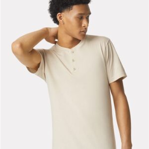 American Apparel 2004CVC - Unisex CVC Henley Tee