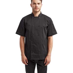 Artisan Collection by Reprime Unisex Short Sleeve Recycled Chef Coat
