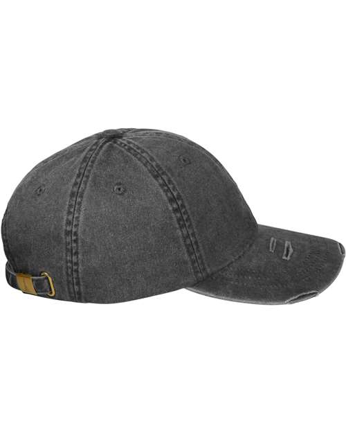 Adams Headwear Classic Pigment Distressed Dad Hat - Image 4