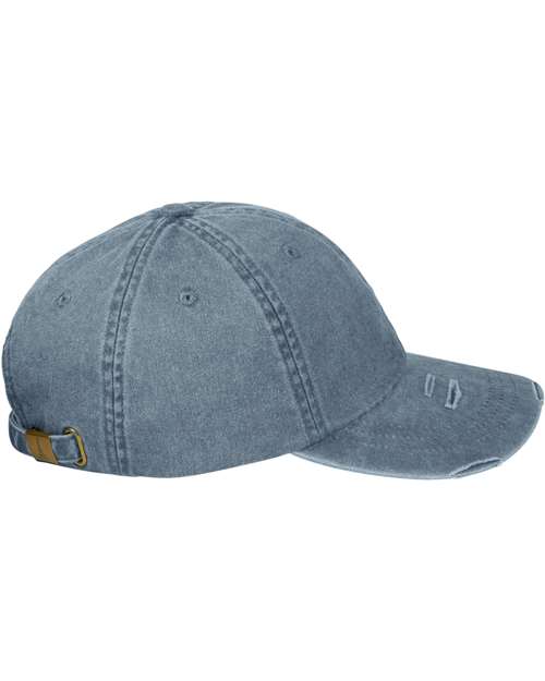 Adams Headwear Classic Pigment Distressed Dad Hat - Image 10