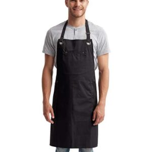 Artisan Collection by Reprime Barley Contrast Stitch Recycled Bib Apron